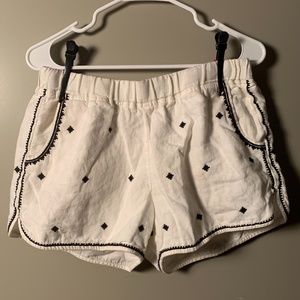 White Linen Madewell Shorts - Size Medium